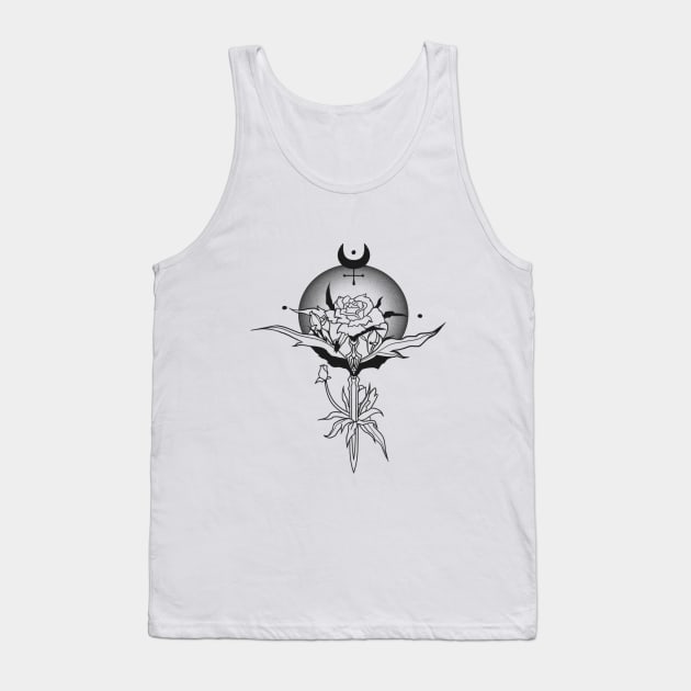 Dimitrescu daughters inspired symbol Tattoo Tank Top by AlunaCreates